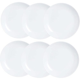 Luminarc Diwali Talerze deserowe, opal, 19 cm, białe,