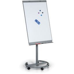 Mobilny flipchart ROUND BW, magnetyczny