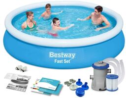 Basen ogrodowy rozporowy, zestaw 9w1, Bestway, 366x76 cm