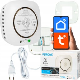 Czujnik Czadu Tlenku Węgla Co Led Smart Tuya