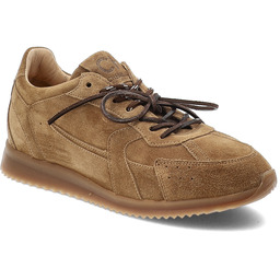 Chebello Brązowe Sneakersy Modne Welurowe Obuwie Damskie