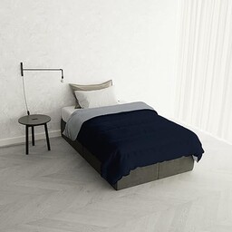 Italian Bed Linen Zimowa kołdra "Oslo" dwulicowa, szafir/platyna,