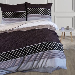 Darymex Pościel z mikrofibry 160x200 brązowa beżowa szara