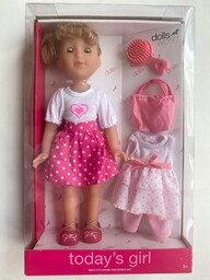 Duża Lalka do Czesania z Ubrankami Dolls World
