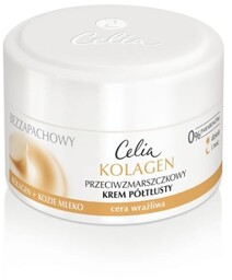 Celia Seria kolagenowa Bezzapachowy krem półtłusty przeciw zmarszczkom
