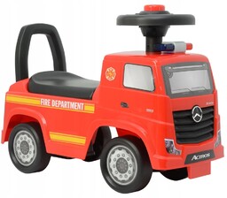 Jeździk Ciężarówka Mercedes Actros na Licencji Czerwony