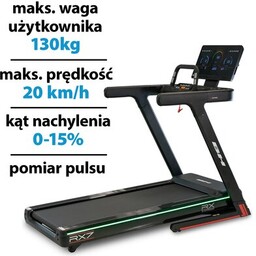BH FITNESS Bieżnia elektryczna RX7 G6173 2574W 20km/h