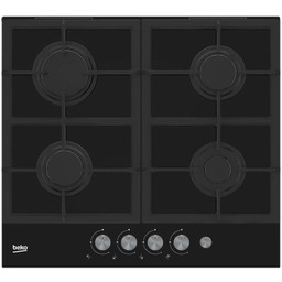 Beko, Płyta gazowa HILG64235S 4 pola grzejne, Czarny
