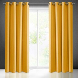 Zasłona 140x250 na przelotkach musztardowa Rita
