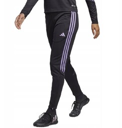 Spodnie damskie adidas Tiro 23 Club Training czarno-fioletowe