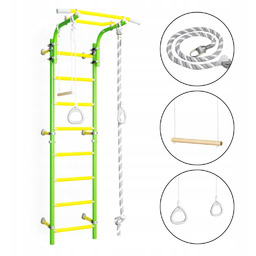 Drabinka gimnastyczna dla dzieci Kometa Next 1 jasnozielony