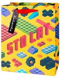 Torebka prezentowa Klocki - mini - 1 szt.