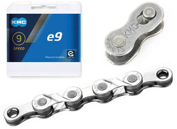 Łańcuch KMC e9, 9-rzędowy, E-bike, 122 ogniwa, box