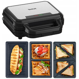 3W1 Opiekacz Panini Gofrownica Do Kanapek Tefal Ultracompact