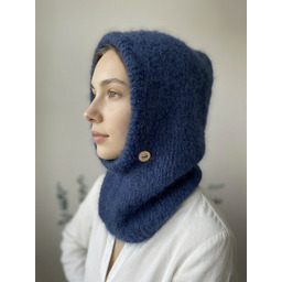Pakamera Delikatna balaclava kominiarka kaptur czapka alpaka merino
