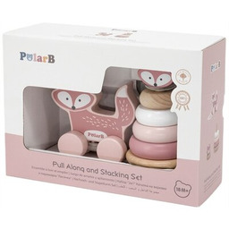 VIGA Zabawka edukacyjna PolarB Zestaw do ciągnięcia Lis