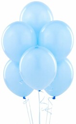Balony lateksowe pastelowe błękitne - duże - 100