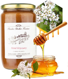 MIÓD GRYCZANY NATURALNY 1kg Z PASIEKA SŁODKA KRAINA