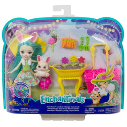 Enchantimals, lalka wiosenne Króliczki, zestaw