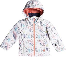 kurtka zimowa dziecięca ROXY MINI JETTY Bright White/Animals