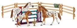 Schleich 42433 Konie Appaloosa i akcesoria do treningu,