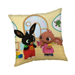 Jerry Fabrics Poduszka dziecięca 40x40 Królik Bing kremowa