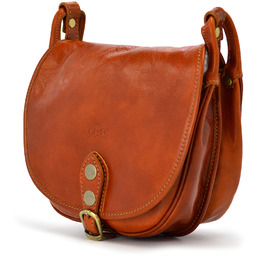 Mała Skórzana listonoszka damska w stylu retro