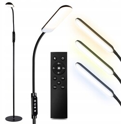 Nowoczesna Lampa 12W stojąca podłogowa Led szeroki klosz