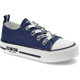 Granatowe Trampki Big Star Dziecięce Wsuwane Buty