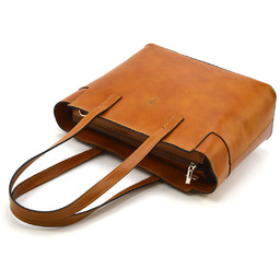 Skórzana duża stylowa damska shopperbag na ramię