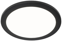 QAZQA Plafon LED okrągły czarny 30cm 3-stopniowe ściemnianie