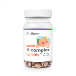 GymBeam B-kompleks do ssania dla dzieci 120 tab