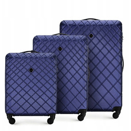 Zestaw walizek Abs w kratkę Wittchen 56-3A-55S-91 pojemne