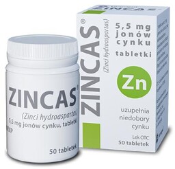 ZINCAS - 50 tabletek