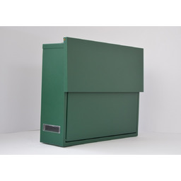 Skrzynka na listy nowoczesna zielona duża pocztowa