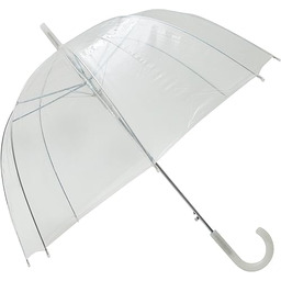 Przezroczysty/przezroczysty parasol z białym uchwytem/parasol weselny