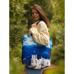 Pakamera Pikowana duża torba shopper Santorini