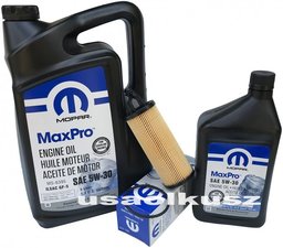 Olej MOPAR MaxPro 5W30 oraz oryginalny filtr Dodge