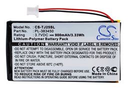 Sony Clie PEG-TJ25 / PL-383450 900mAh 3.33Wh Li-Polymer