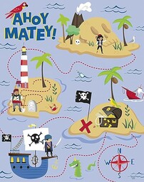 Ahoy Pirate Party Game (15 cm x 22
