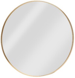 Lustro ścienne złote okrągłe 40 cm