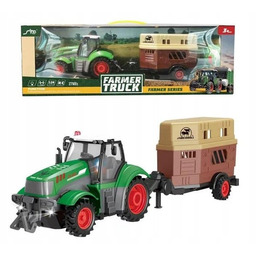 Traktor R/c z przyczepą do przewożenia koni