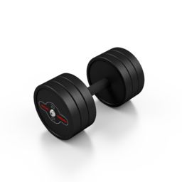 Marbo Sport Hantla stalowa gumowana 20 kg czarny