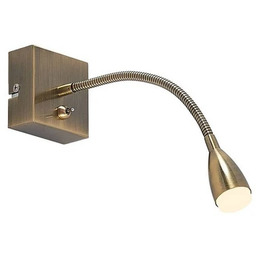 Lindby - Jolka LED Lampa Ścienna Brass