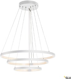 ONE TRIPLE DALI lampa wisząca LED, biała, 3000/4000