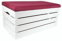 Robeel PUFA KUFER SKRZYNIA drewniana sosnowa siedzisko 80cm