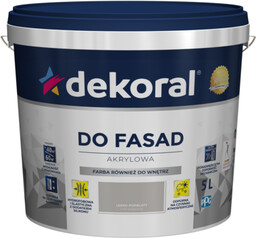 Farba akrylowa fasadowa Polinit lekko popielaty 5 l
