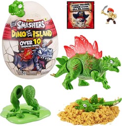Smashers Wyjątkowe jajko Dino Island z figurką dinozaura