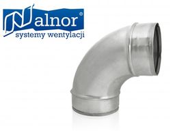 Kolano wentylacyjne tłoczone SPIRO 90 160mm (BP-160-90)