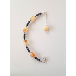 Pakamera Bransoleta z Cytrynem i Turmalinem